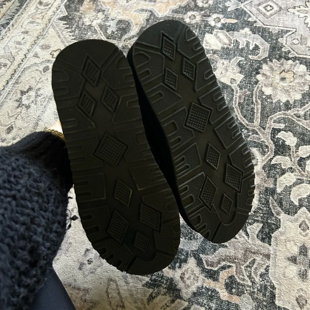Black platform indoor/outdoor slippers - Picture 4 of 6